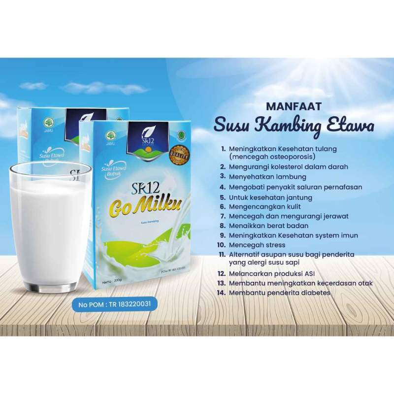 

Go Milku SR12 - Susu Kambing Etawa - Susu Kambing SR12 Kemasan 600 gr