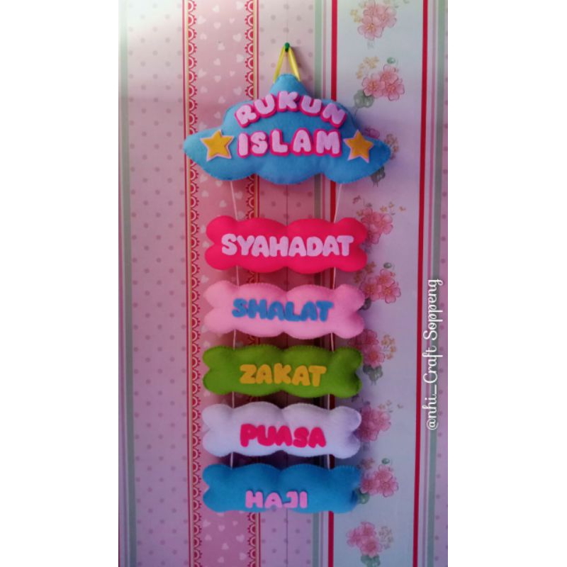 Rukun Islam/edukasi anak dari flanel