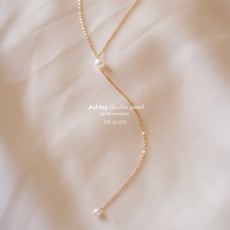 Ark.co - Ashley pearl (single ; double ; multiple) necklace kalung mutiara simple minimalis