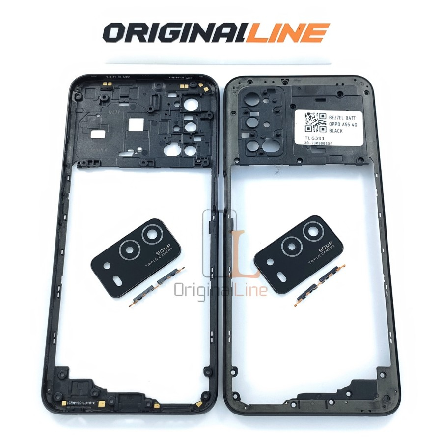 BEZEL OPPO A55 4G / TUTUP MESIN / BEZZEL FRAME LCD