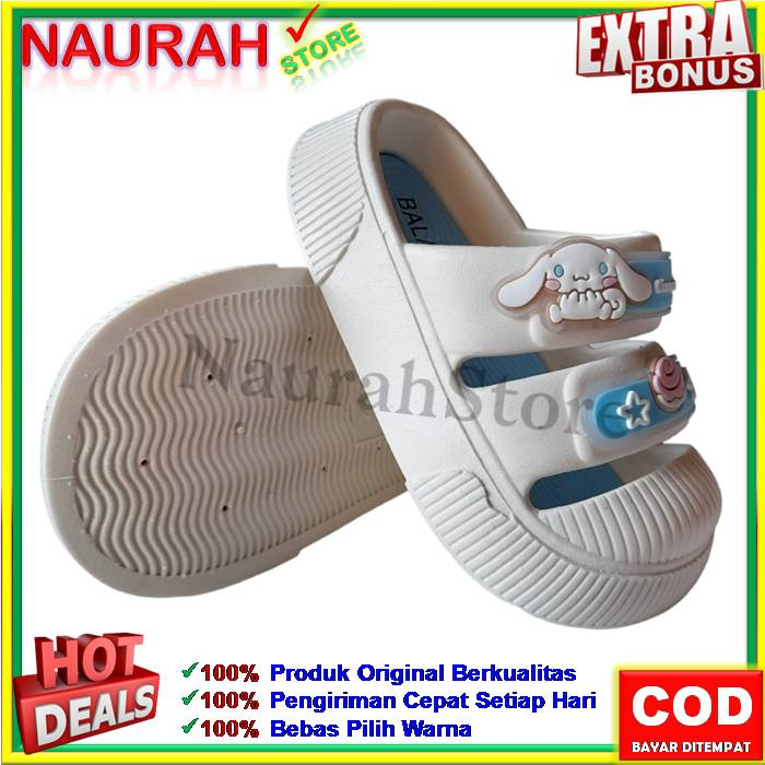Sendal Slop Anak Balance 8131 Sandal Anak Viral Bahan Karet Jelly Rubber Nyaman Empuk Awet