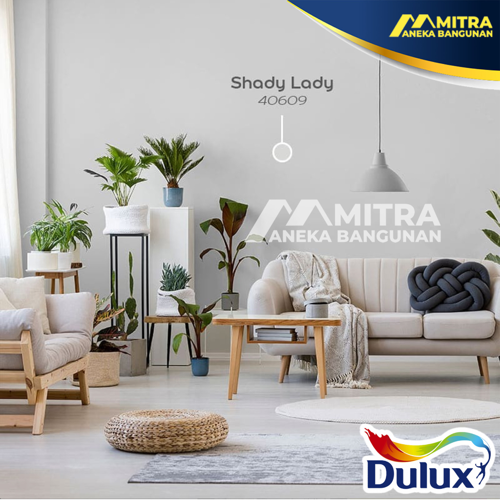 CAT TEMBOK DULUX INTERIOR EKSTERIOR SHADY LADY / ABU CATYLAC PENTALITE WEATHERSHIELD EASY CLEAN