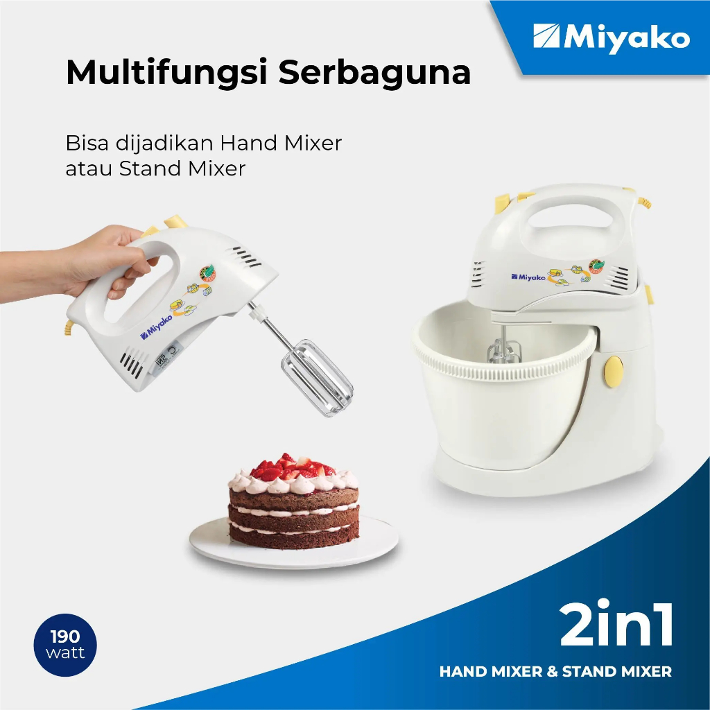 Stand Mixer miyako dengan mangkok putar SM-625