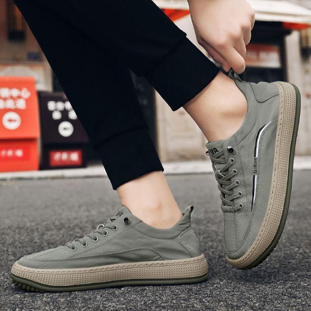 SANGCAKRA COD- Sepatu Pria Sneakers Olahraga Style Korea New Model 2023 Style Korea Musim Panas All-Match Low-Top Slip On Anti Selip Bernapas Bersol Tebal Rendah Ringan Nyaman Dipakai Kasual Import Terbaru Gaya Sporty Keren Kekinian SP-18