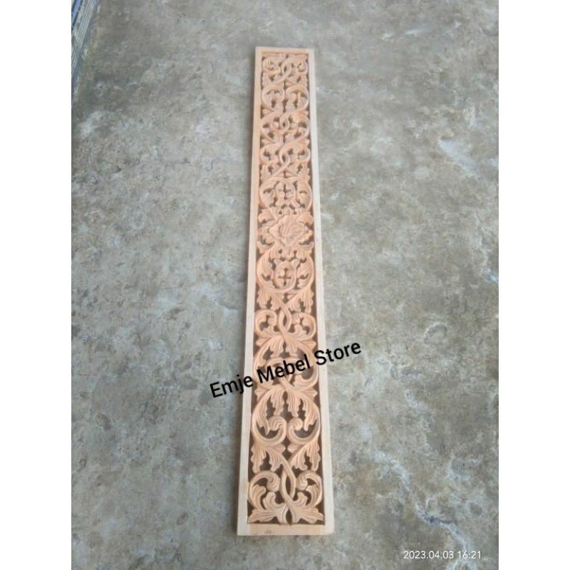 ornamen ukir kayu jati hiasan dinding ukir boven jendela pintu
