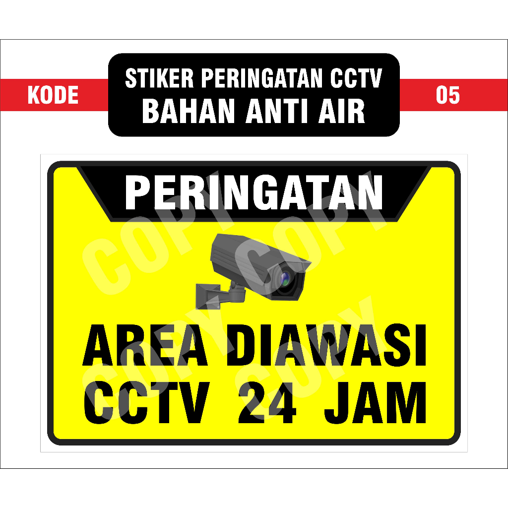 

STIKER PERINGATAN CCTV