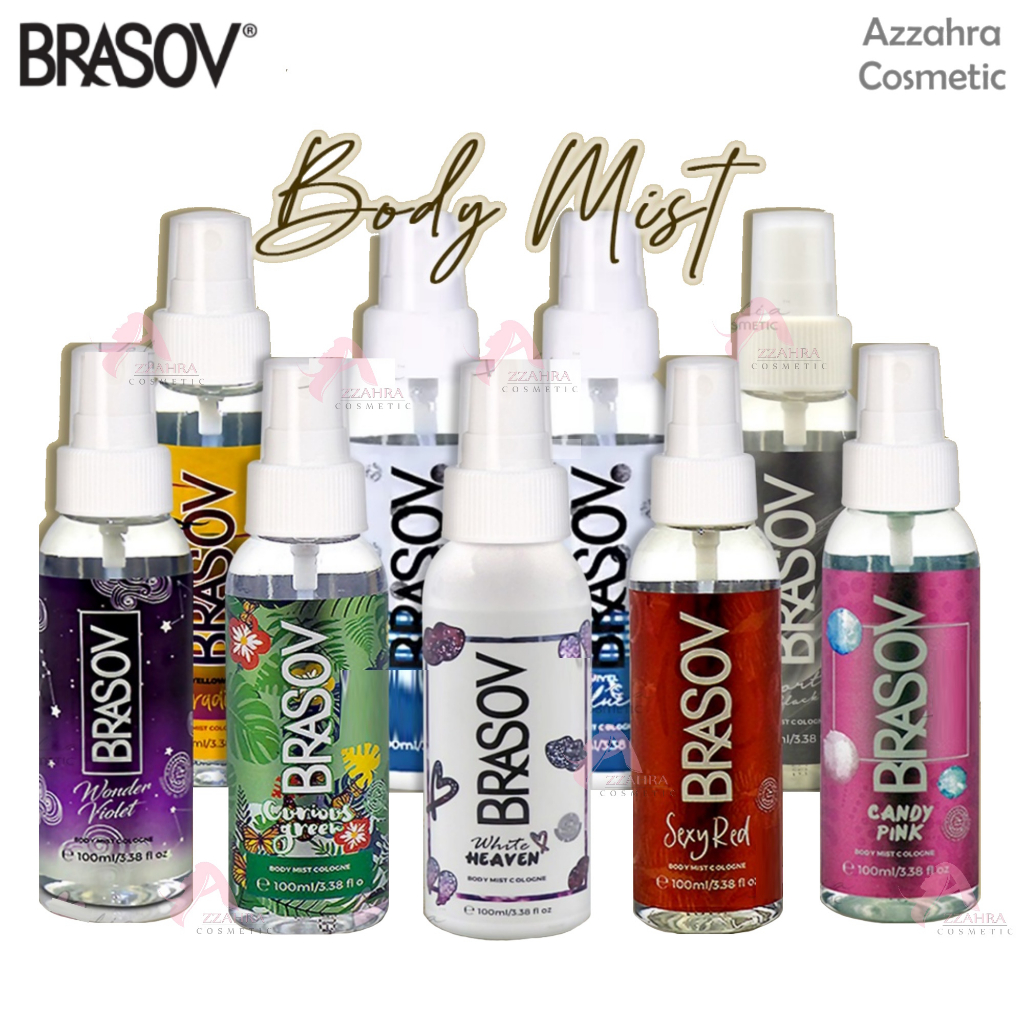 BRASOV Body Mist Spray Cologne Refreshing Fragrance 100ml | Parfume Minyak Wangi