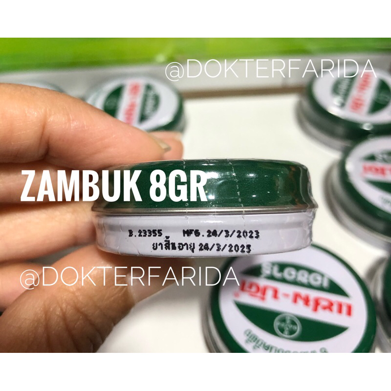 Zambuk Original Thailand - Balsem Gosok 8/18/36 gram (Real Pict)