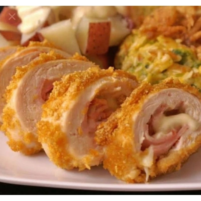 

Chicken Cordon Bleu Roll | Ayam Gulung Keju Mozarella Smoked Beef [5pcs]