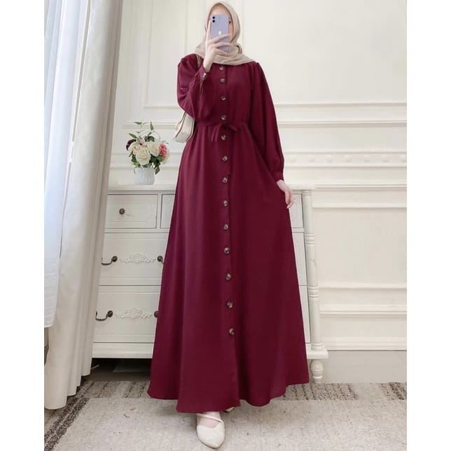 NAMIRA DRESS POLOS FULL KANCING//GAMIS POLOS KEKINIAN DRESS FULL KANCING SR.009