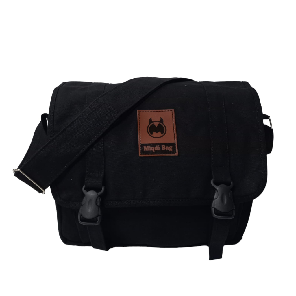 TAS SELEMPANG KANVAS TAS KANVAS SLING BAG TAS MESSENGER TAS KULIAH TAS HANGOUT TAS PRIA SELEMPANG