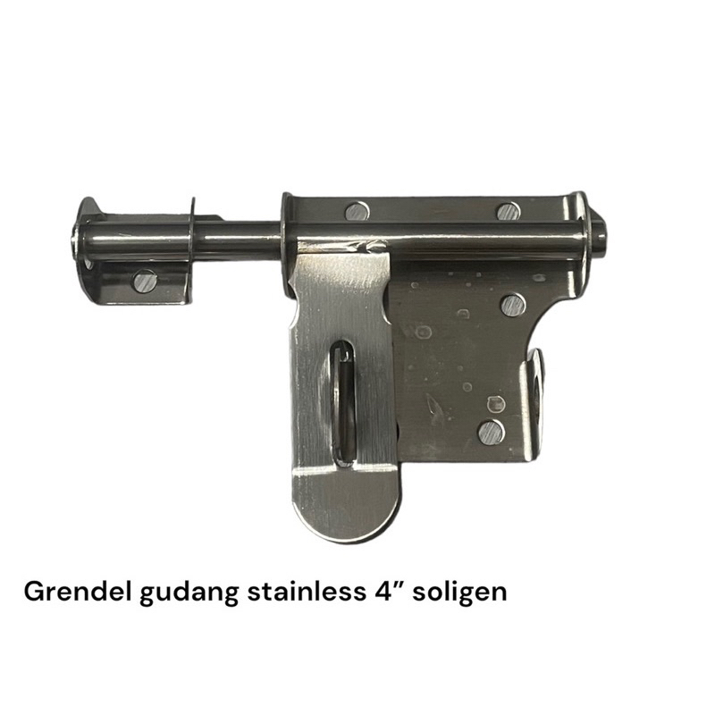 Grendel pintu gudang stainless 4” Soligen