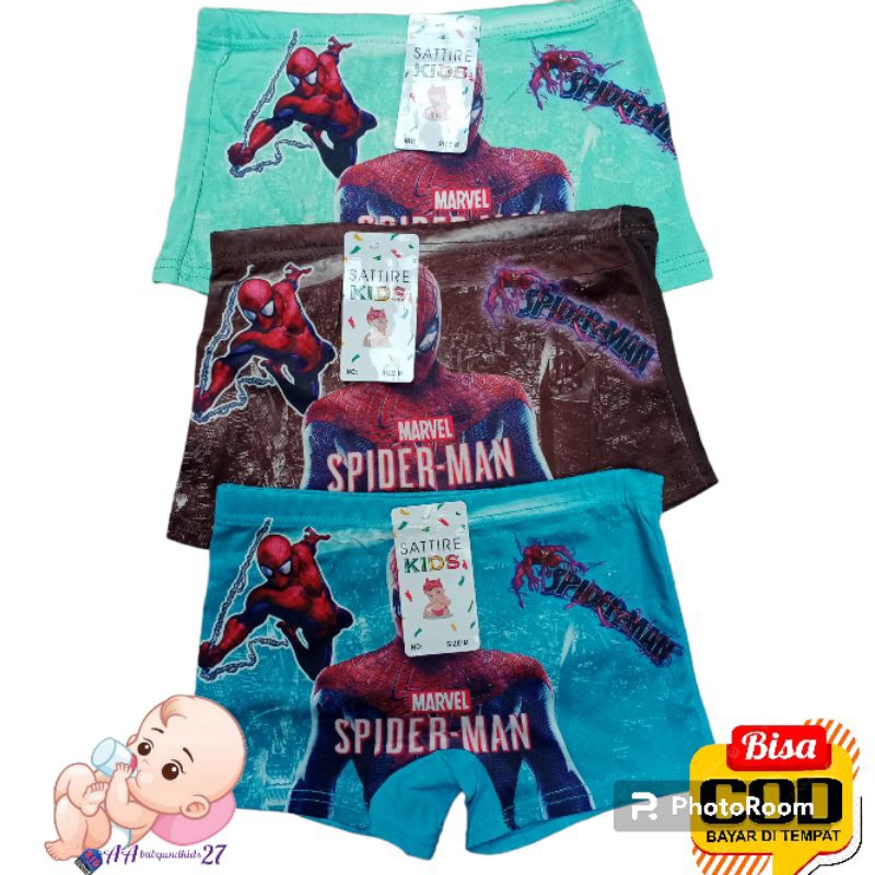 6PC SATTIRE 6PC Celana Dalam Anak Laki Laki Model Boxerr Ukuran M L XL Murah Nyaman Berkualitas