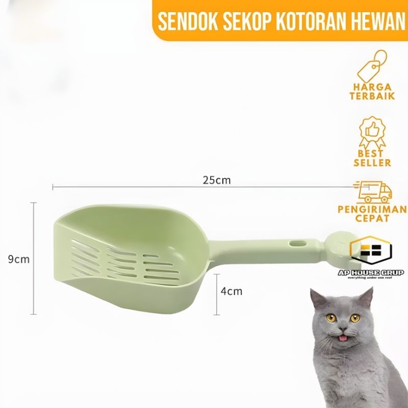 SEKOP - SEROKAN PASIR KUCING WARNA PERMEN