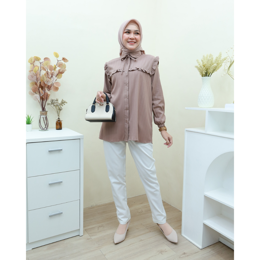 ENOLA  Shirt - Pakaian Wanita Terbaru by Hijab Mamah icis