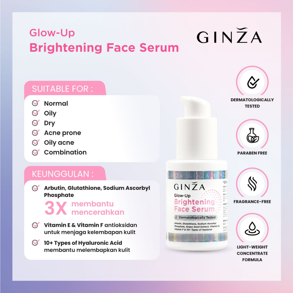 [30ml] Ginza Glow Up Brightening Face Serum