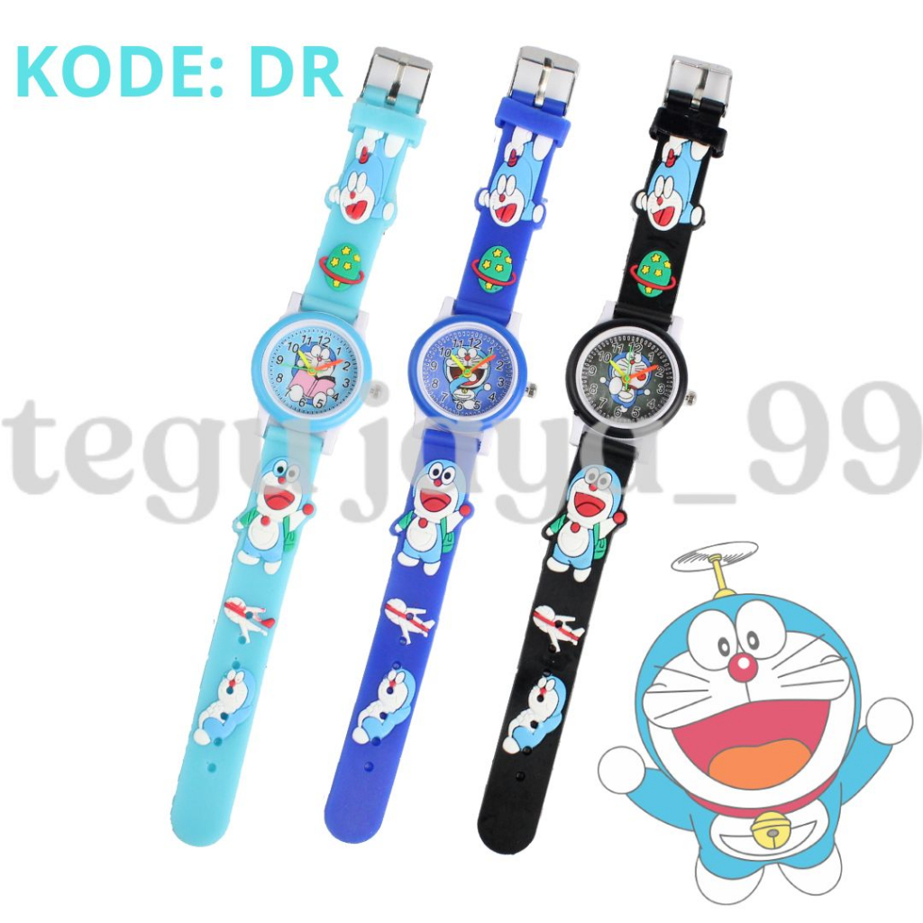 HL JAM TANGAN FASHION ANAK PEREMPUAN MINI TIMBUL KARAKTER KARTUN TE0101 GROSIR MURAH