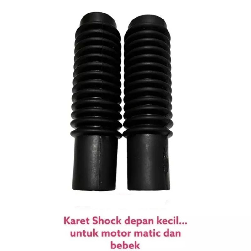 penutup shock depan model karet, karet shock depan motor matic dan motor bebek