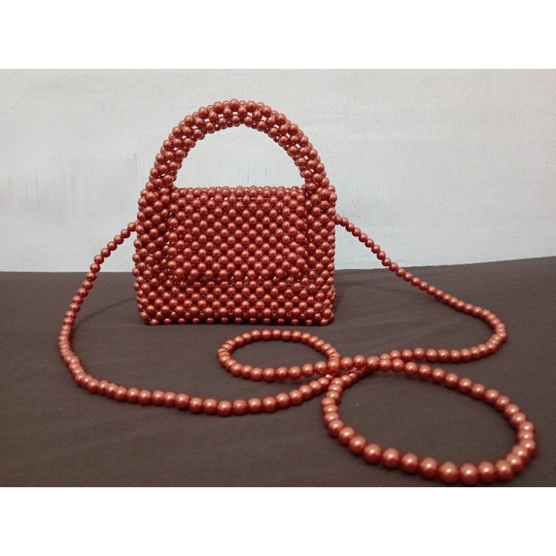 (READY STOCK) TAS MUTIARA BEADS BAG/TAS MANIK - MANIK
