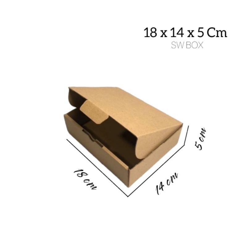 

kardus/karton uk 18x14x5 cm model die cut kotak/pizza dll