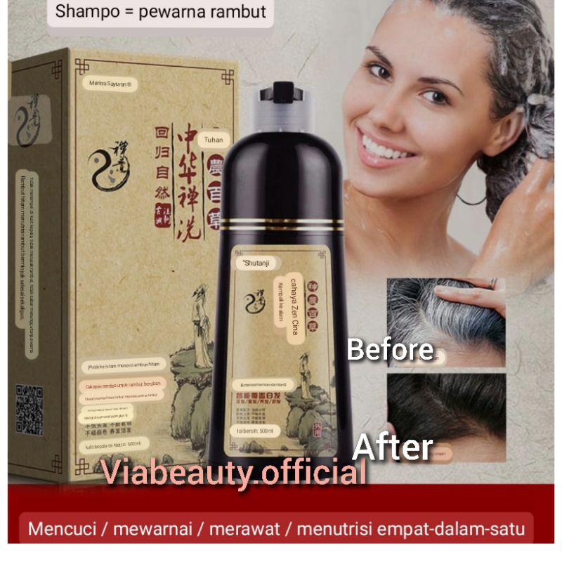 Zein Shampo Pengilang Uban Original Black Extrct Ginseng Ori