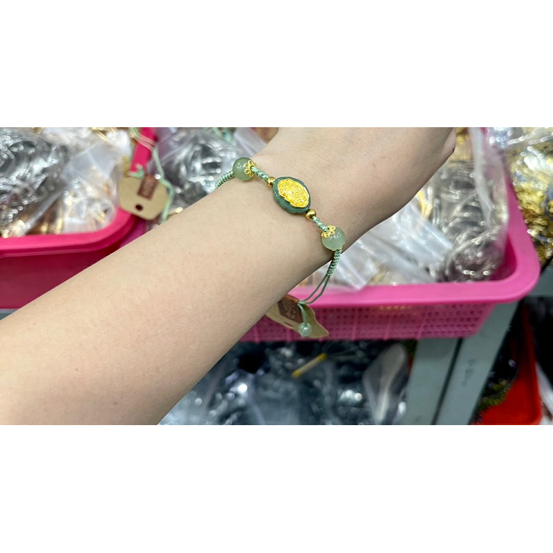 Fifi Fashion Gelang Kristal Tali Keberuntungan/Hoki Bisa Di Atur/Adjust G0021