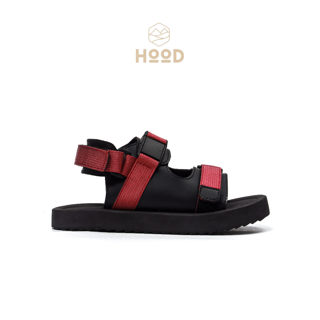 HOOD X HOODJAS Footwear - Sandal Gunung Traveling Anti Slip Anak Laki Laki Perempuan Unisex Maroon