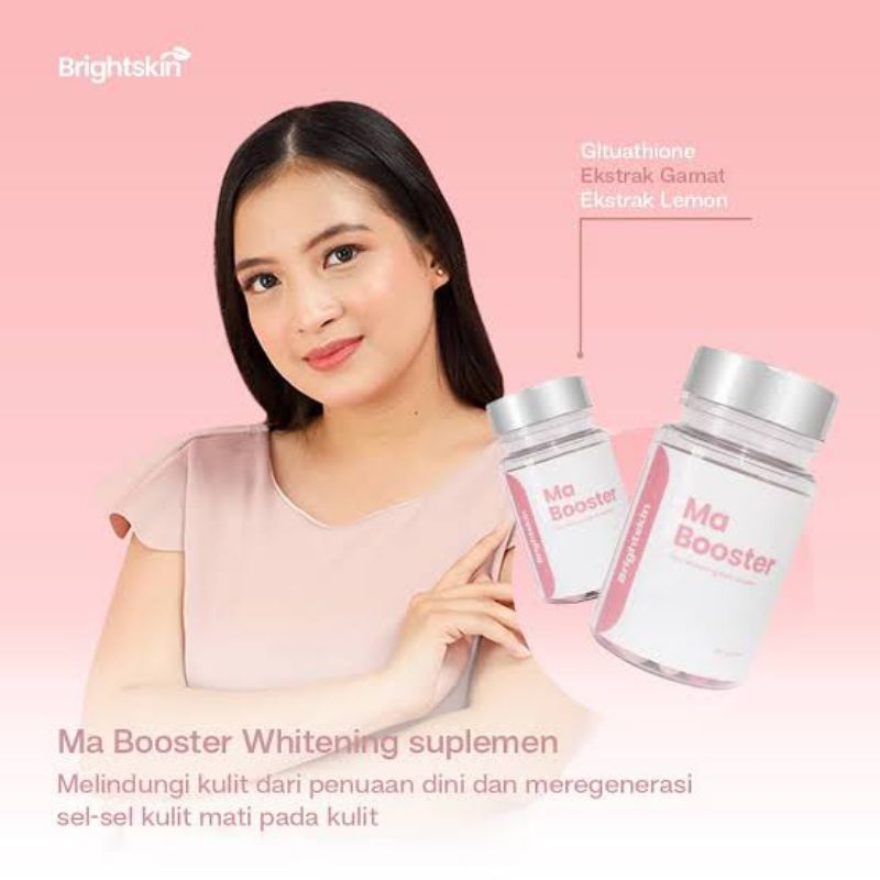 Ma Booster Whitening Original Capsule Pemutih Badan 100% Ampuh