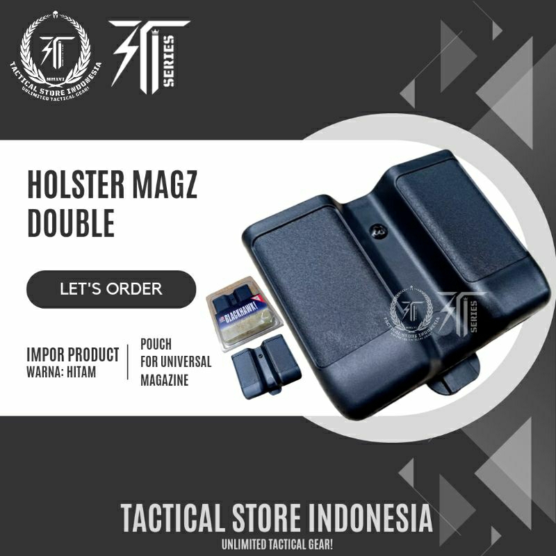 Holster Magazen Double Universal / Magazine Pouch / Kotak Tempat Magazine