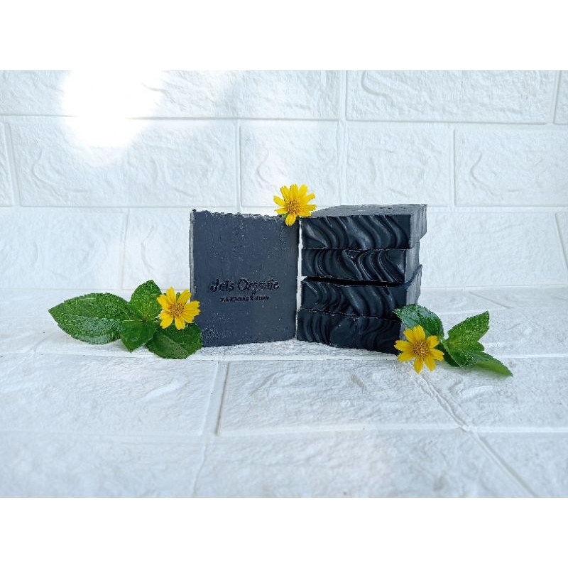 Charcoal Peppermint Handmade Natural Soap Bar / sabun alami detox