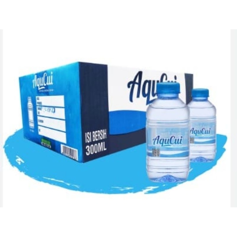 Aqucui 300ml botol square isi 24 btl/dus termurah