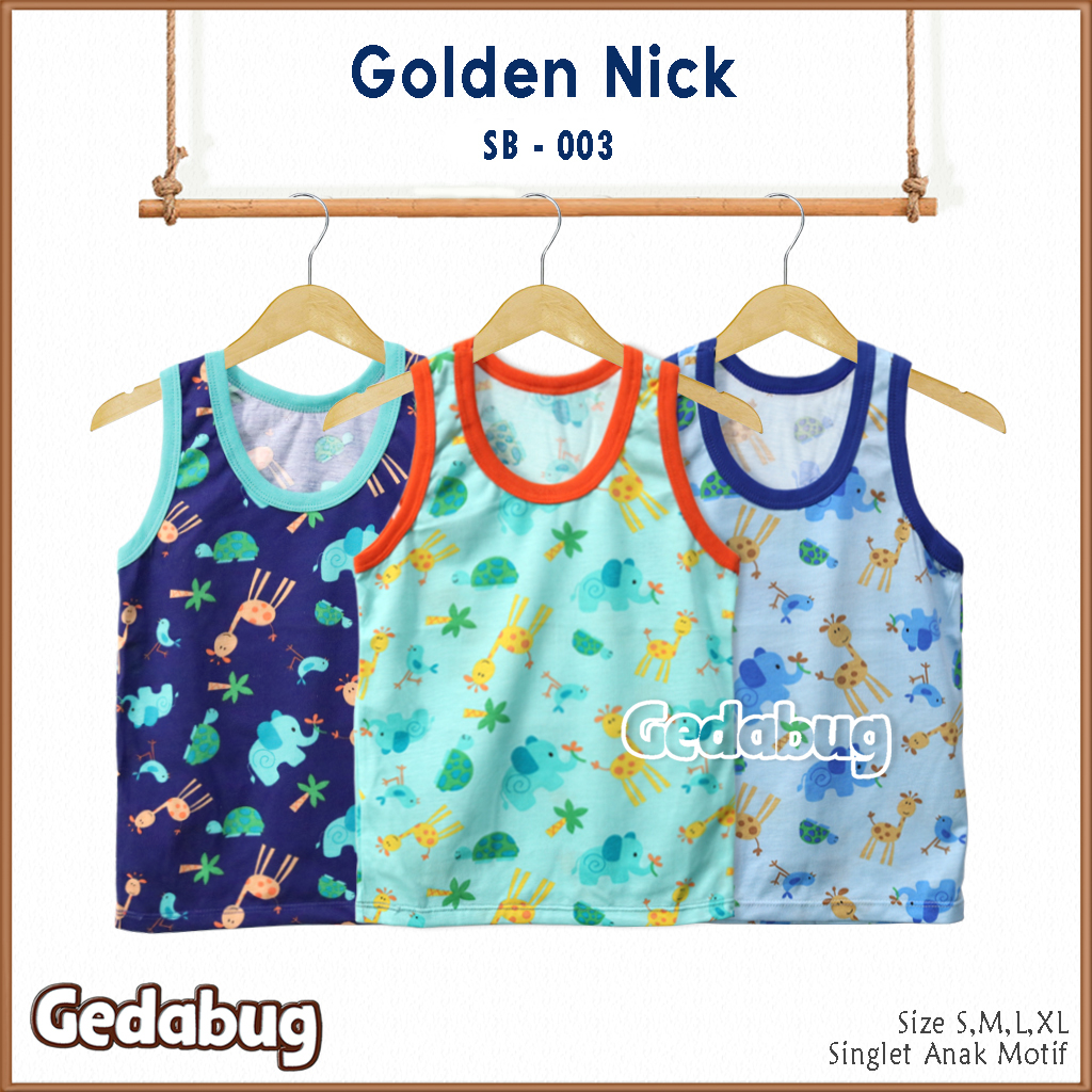 Singlet Agree Kids Motif Print | Singlet Anak Berkualitas Banyak motif | Gedabug