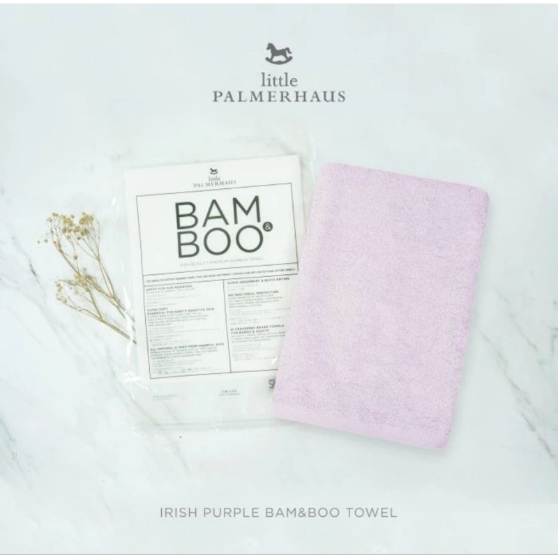 Little Palmerhaus Bam&amp;Boo Bamboo Towel 60x120 cm - Handuk Bayi &amp; Anak