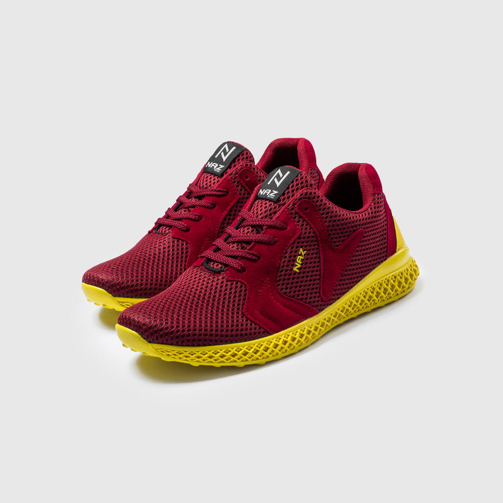 DALVIN MAROON - KING012 - Sepatu Sneakers Pria Original - Sepatu Pria Sneakers - Sepatu Pria Keren - Sepatu Pria Casual - Sneaker Cowok