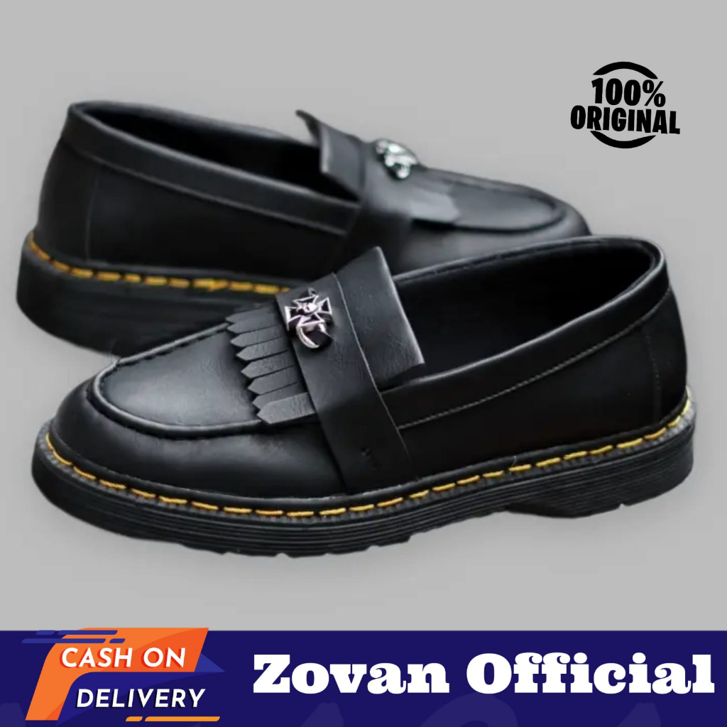 Sepatu Pria Docmart Loafer Slip On Casual Formal Chopper Sinz Penny Original Zovan Sinz Skull Punk R