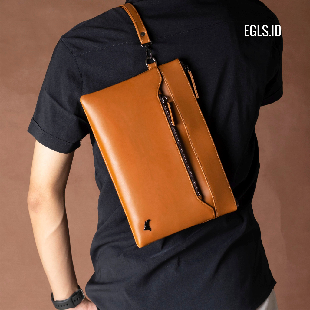 Clutch Tas Tangan Pria Hand Bag Fashion Cowok Terbaru Bahan Kulit Premium - AROSA HANDBAG