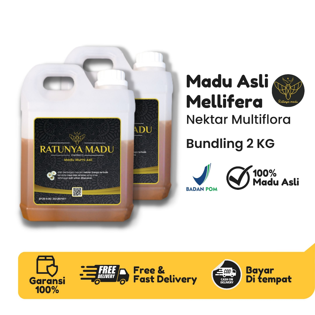 

[Paket Bundling] Ratunya Madu - Madu Asli Murni 1kg - Natural Raw Honey