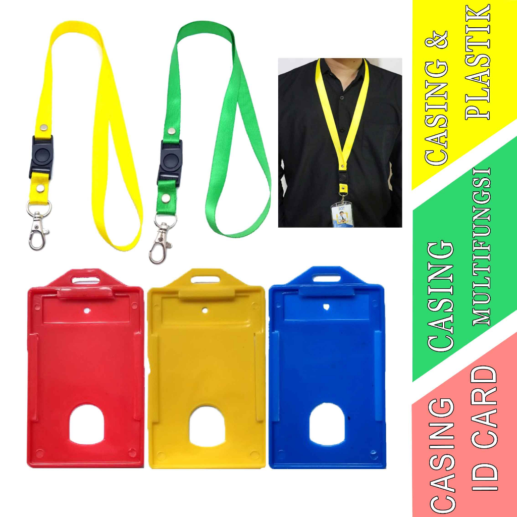 

Casing ID Card - Casing & Tali Lanyard - Tali Kait ID Card - Tali Gantungan