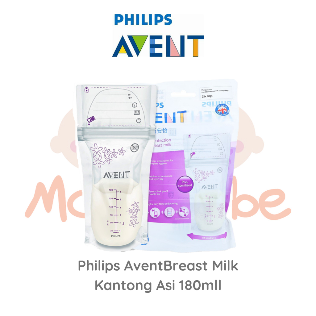 Philips Avent Milk Bags Kantong Asi 180ml Isi 25pcs