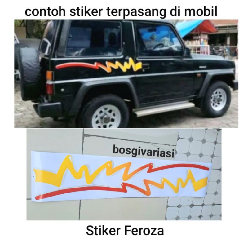 Stiker List Body Daihatsu Taft Feroza Ferosa Cacing taft Hiline / stiker Daihatsu feroza / sticker t