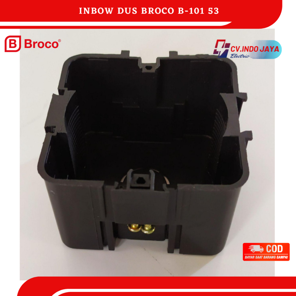 Broco B101-53 Inbow Doos Persegi inbow dus segi warna hitam