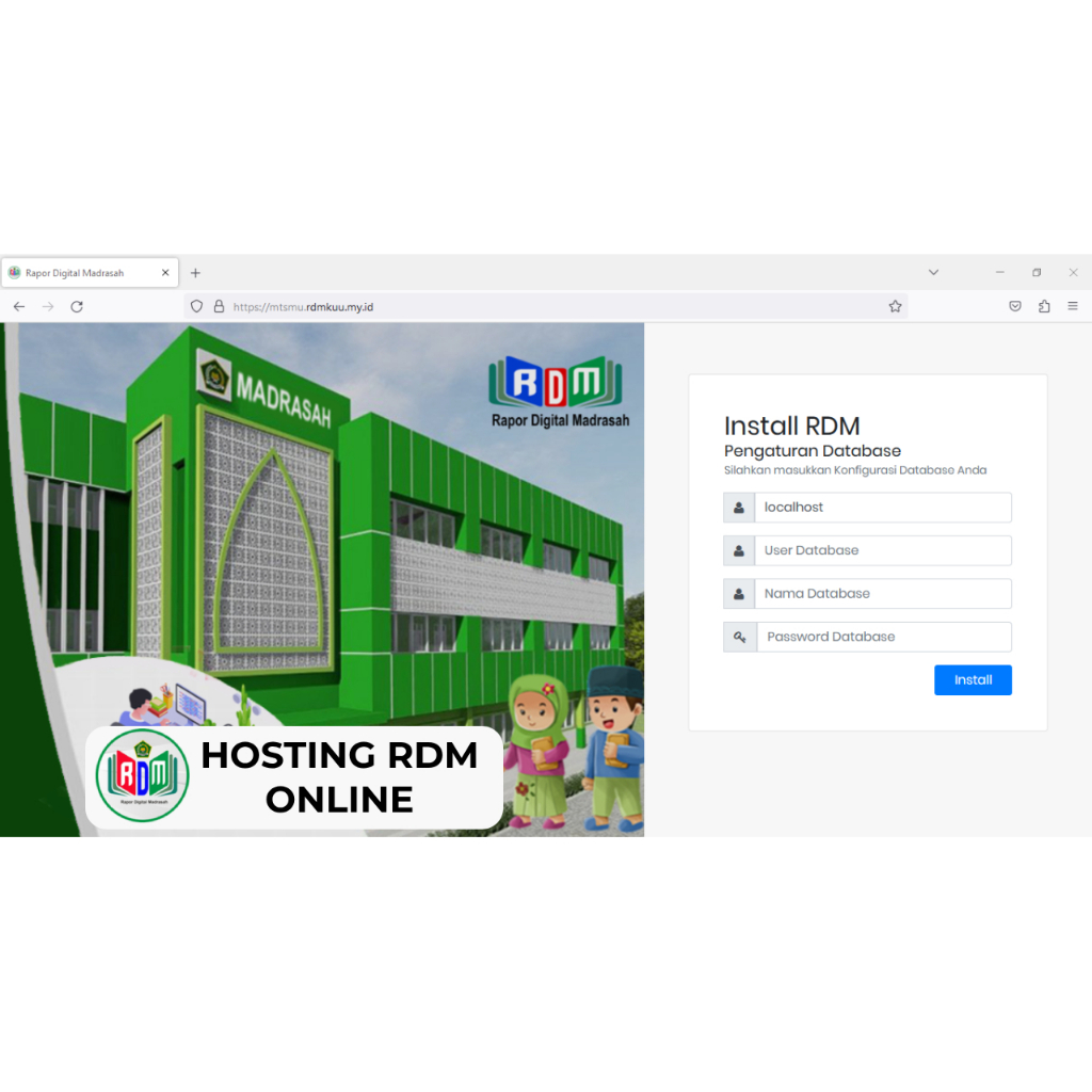 Hosting RDM (Raport Digital Madrasah) Siap Pakai