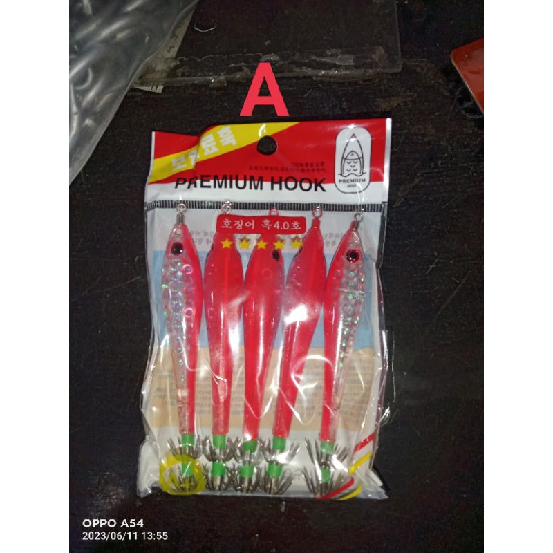 Umpan Cumi Apolo Mika Bentuk Ikan