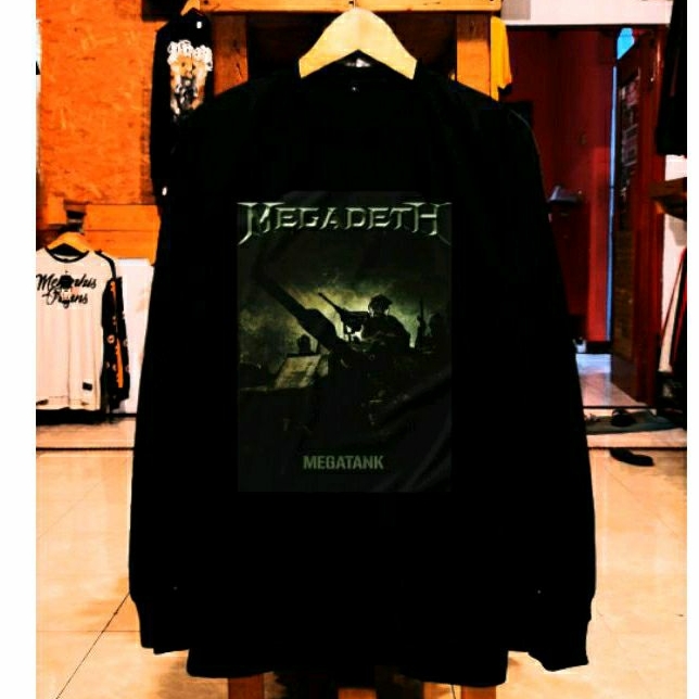 KAOS PANJANG BAND MEGADETH METAL ORIGINAL DISTRO - KAOS PANJANG PRIA BAND METAL DISTRO ORIGINAL TERB
