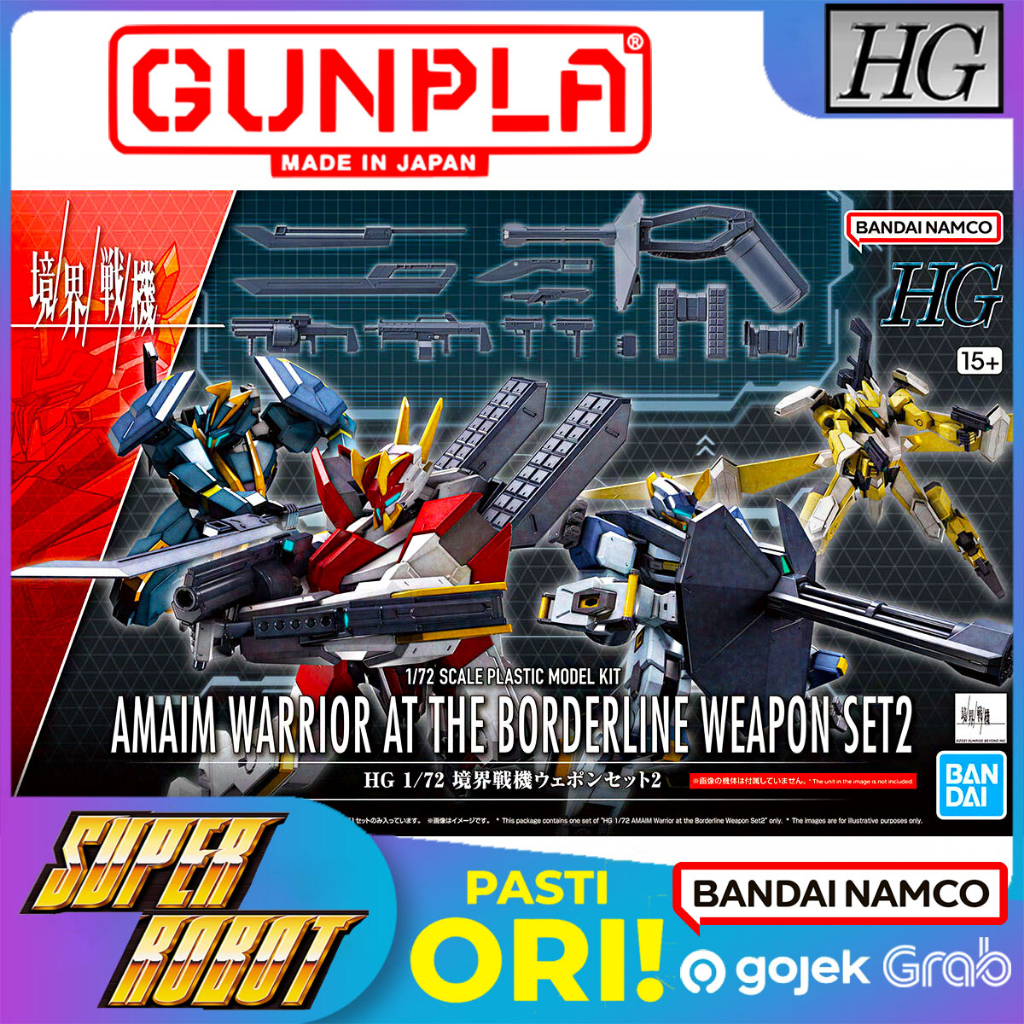 𝗕𝗔𝗡𝗗𝗔𝗜 HG AMAIM Warrior at the Borderline Weapon Set 2 Gundam