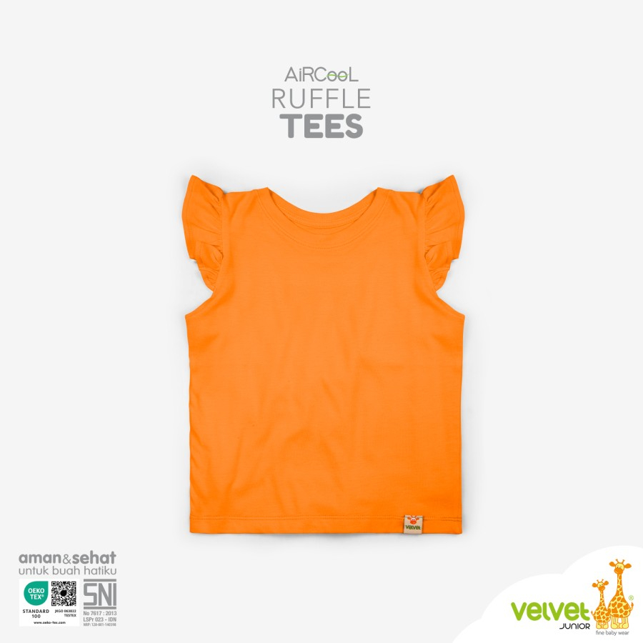 Velvet Junior Kaos Anak Perempuan - Ruffle Tees