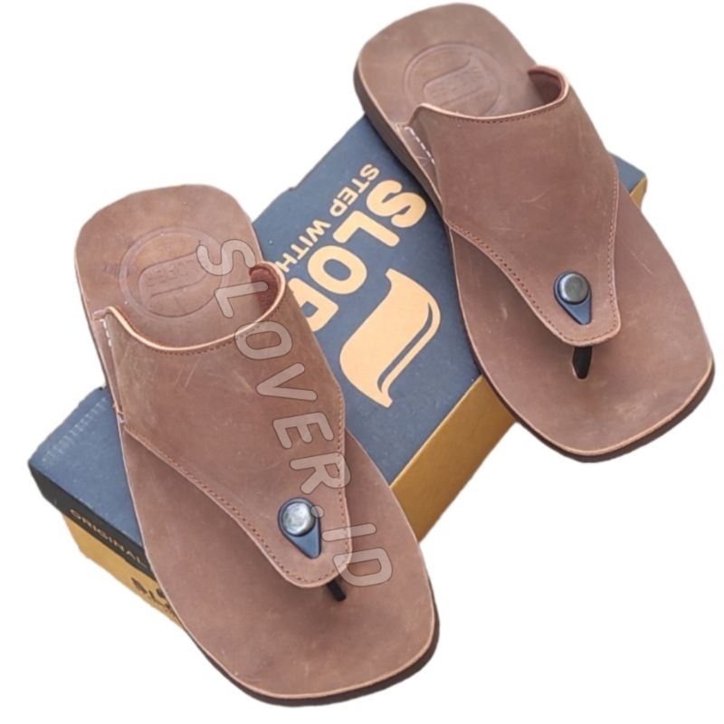 SLOVER.ID - SANDAL JEPIT PRIA KULIT ASLI ORIGINAL SANDAL COWOK