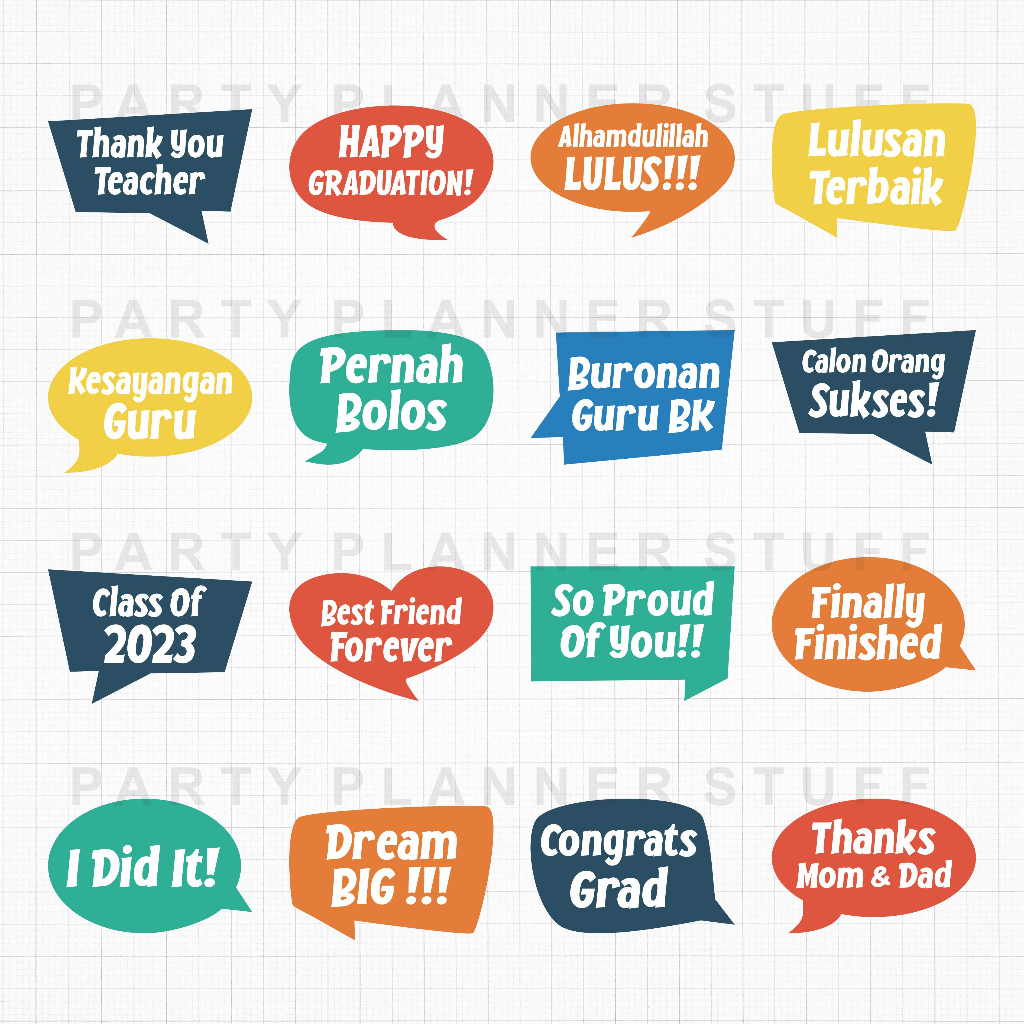Fun pros wisuda perlengkapan foto wisuda acc foto wisuda photobooth property wisuda graduation fun p