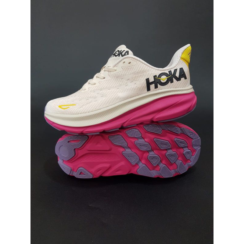Hoka clifthon 9 sepatu sport wanita