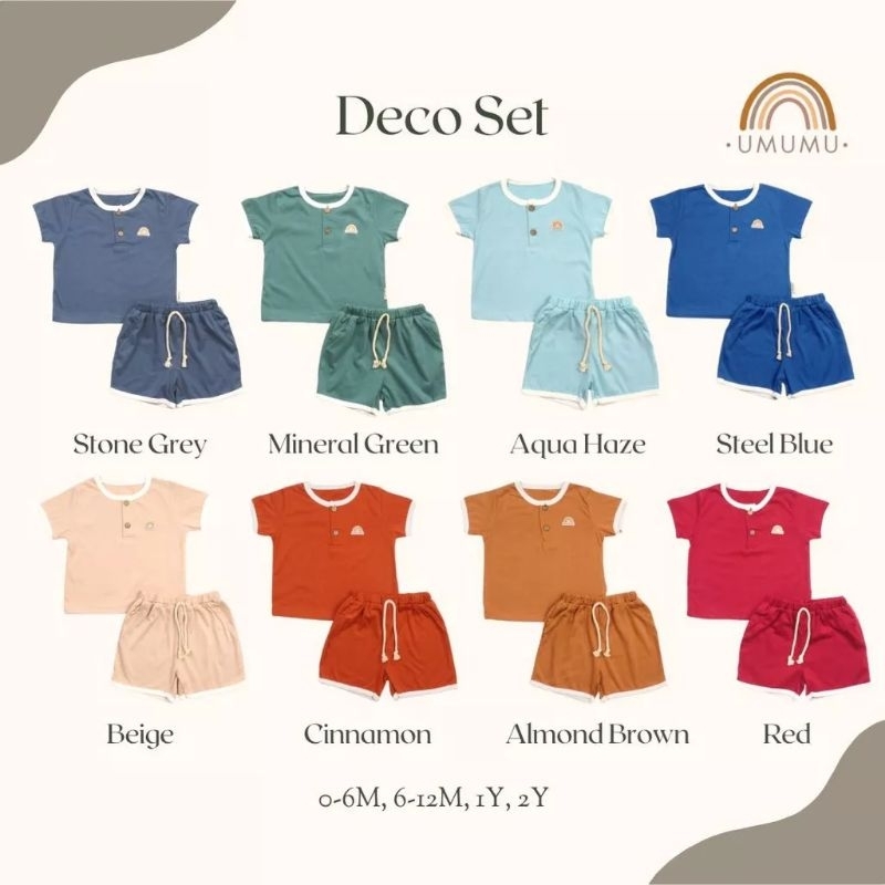 Umumu Deco Set/Baju Stelan Anak